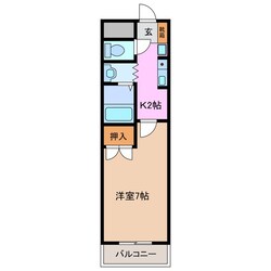 フェリーク鈴鹿の物件間取画像